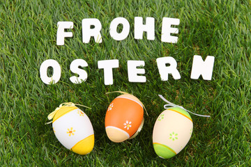 Frohe Ostern Ostereier