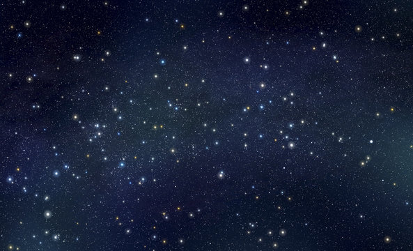 Stars with nebula background