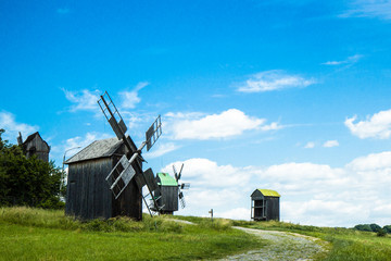 Naklejka premium widnmill in in open air museum near Kiev