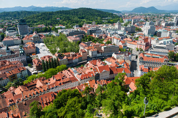 Fototapeta na wymiar Ljubljana city, Slovenia