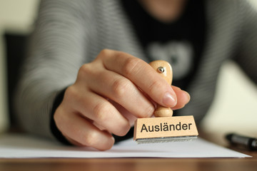 AUSLÄNDER Stempel