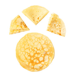 Crepes isolated