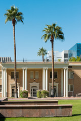 West hall building of Arizona State University campus