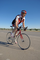 Naklejka premium Cyclist
