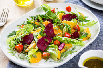 Orange with Beetroot salad