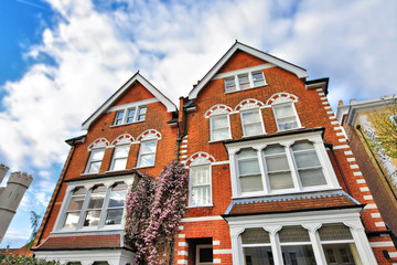 Fototapeta na wymiar Typical British Houses