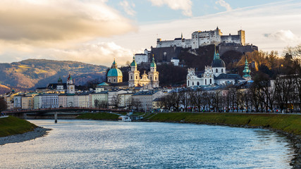 Naklejka premium Salzburg zimą