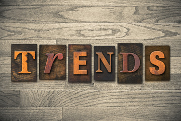 Trends Concept Wooden Letterpress Type