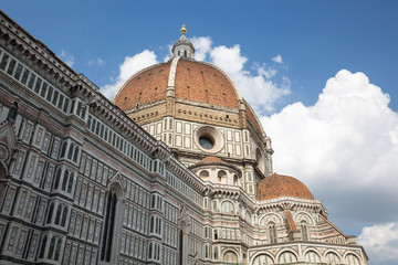Fototapeta na wymiar Florence Cathedral Santa Maria dei Fiori, Brunelleschi Dome, Gio
