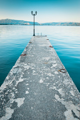 A pier by the Ohrid Lake, Macedonia