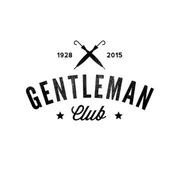 Gentleman Club. Vintage Logo