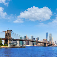 Fototapeta premium Brooklyn Bridge i Manhattan skyline New York