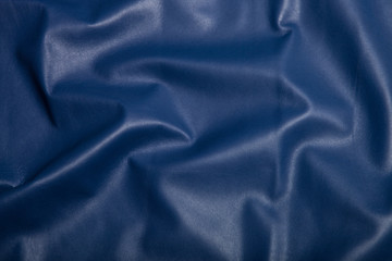 Blue leather texture background surface