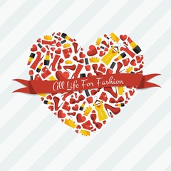 Background of fashionable and beautiful elements