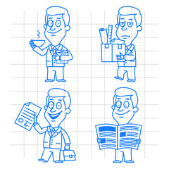 Doodle businessman business and development