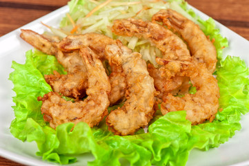 Fried shrimps