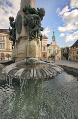 Fototapeta na wymiar Luitpoldbrunnen, Rathaus, Kulmbach, #8376