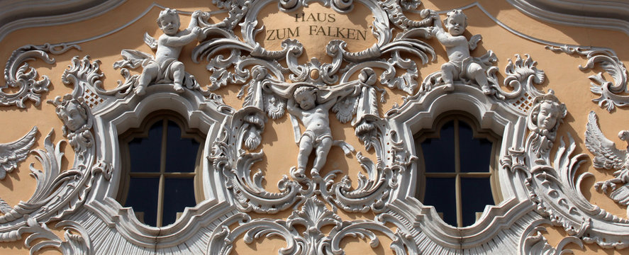 House of Falcon, Rococo building in Wurzburg, Germany