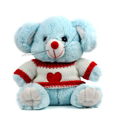 Cute puppy mouse on a white background