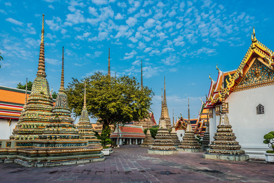 temple interior Wat Pho temple bangkok Thailand