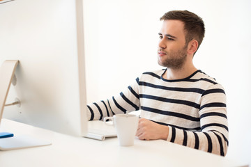 Fototapeta premium Man in office