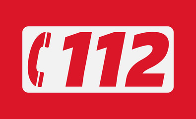 112 - Numéro d’urgence Européen - obrazy, fototapety, plakaty