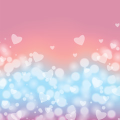 Background with hearts  for Valentine's Day