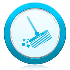 broom icon clean sign