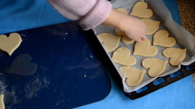 Cookies In The Shape Of Hearts