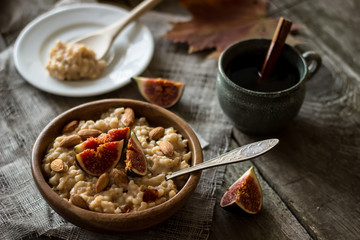 breakfast pearl-barley porridge