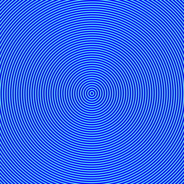 Geometric Abstract Background - Hypnosis Concept - Blue Color