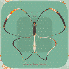 Abstract butterfly. Vector. Eps 10