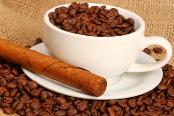 Coffee and cigar