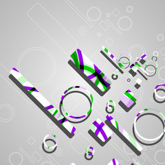 Colorful abstract circles background
