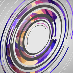 Abstract technology circles background