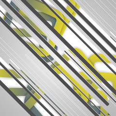 Abstract futuristic geometric shapes