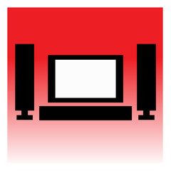 TV or Home Cinema Icon