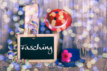 Fasching Tafel Hut