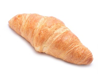 Croissant on white background