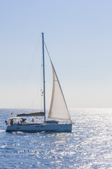 Obraz premium Yacht. Seascape. Greece
