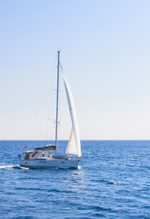 Obraz premium Yacht. Seascape. Greece