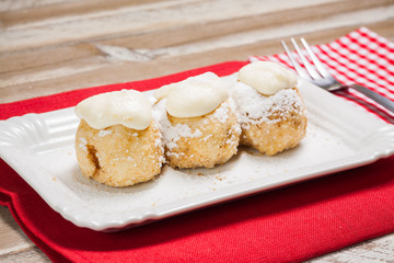 Cottage cheese dumplings, Hungarian traditional dessert