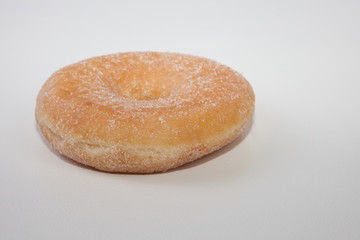 White homemade donut