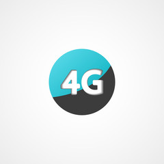 Four G latest wireless communication web icon