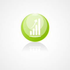 Business graph web icon