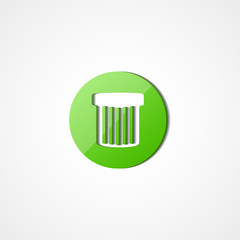 Trash can web icon