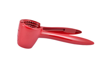 Purple steel nutcracker, isolated on white background