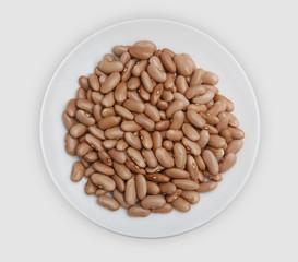 Plate of beans cinnamon variety