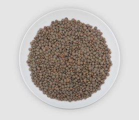 dish with lentils