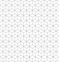 Gray and white cubes seamless pattern